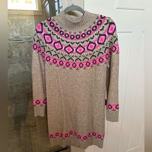 Loft fair isle sweater dress.